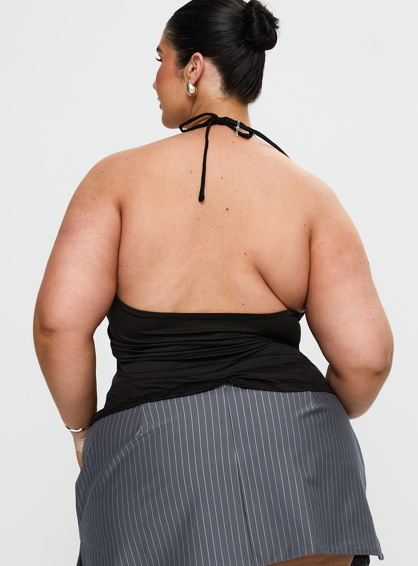 Averee Halter Top Black Curve