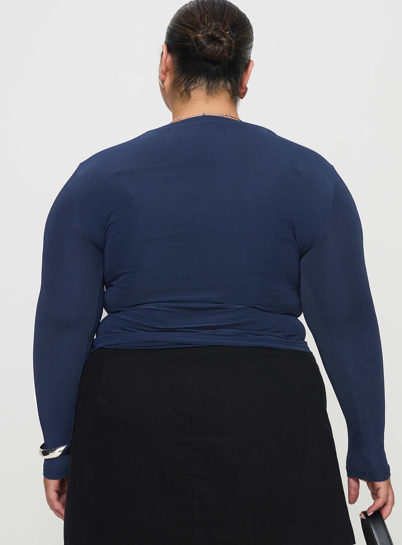 Raldor Long Sleeve Top Navy Curve