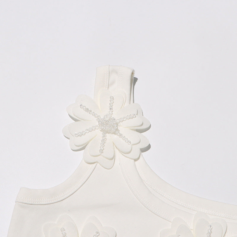 3D Flower Slim Camisole Top