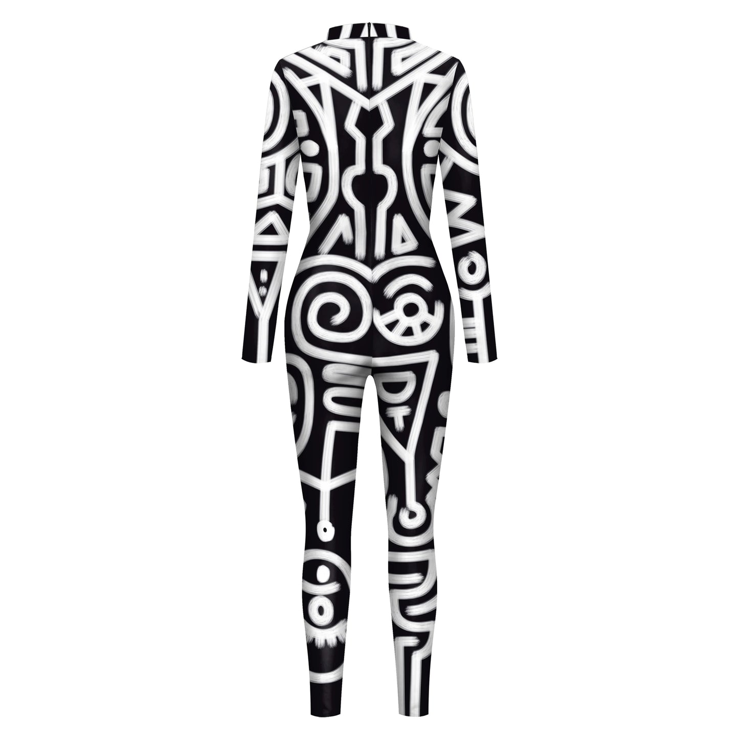 Geometry Print Costume Jumpsuit