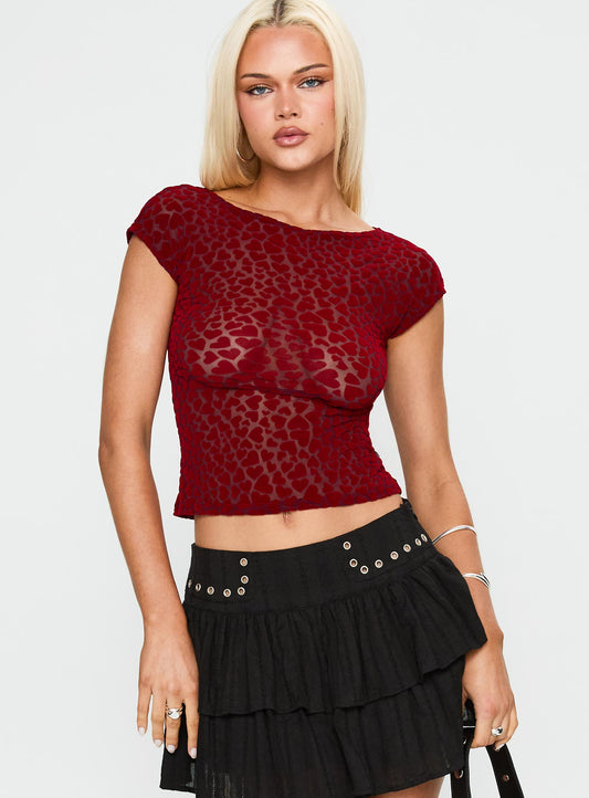 Nova Top Maroon