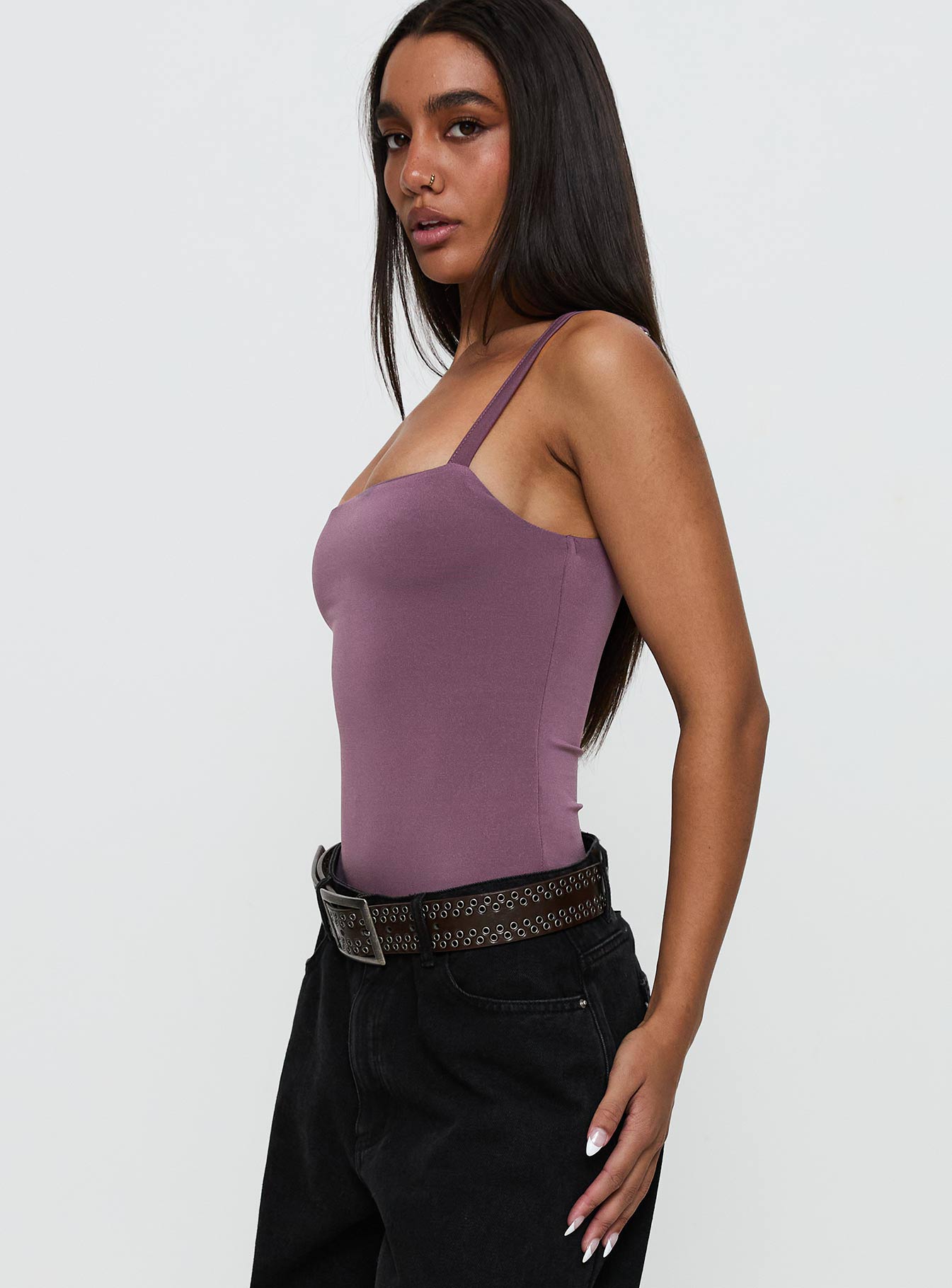Off Stage Bodysuit Purple