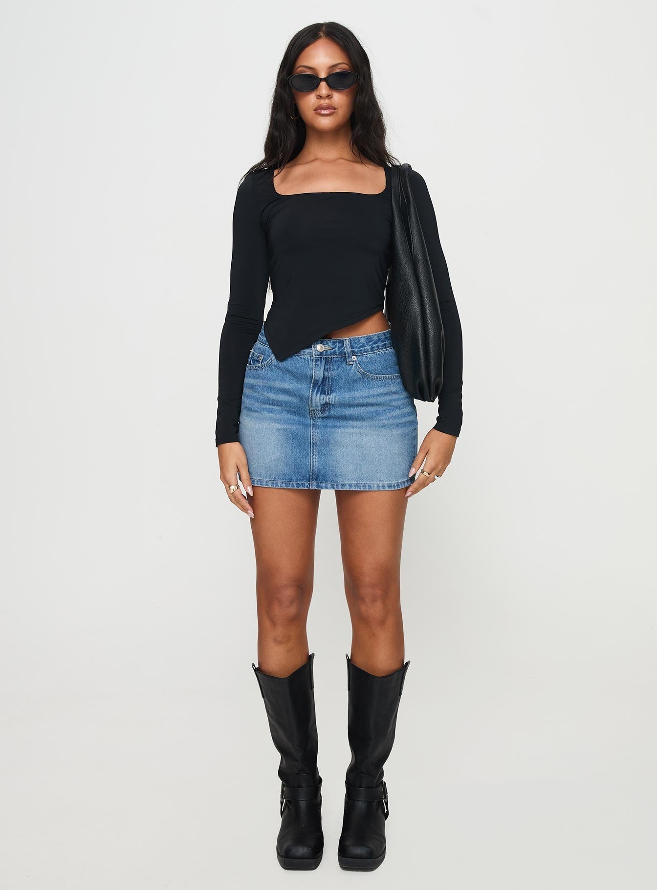 Inca Long Sleeve Top Black