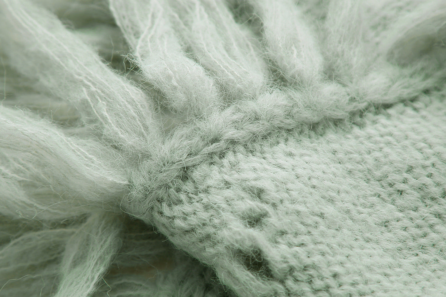 Fringed Knitted Cropped  Bib Top