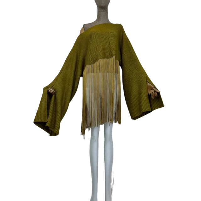 Chic Knitted Tassel Tops - WINI