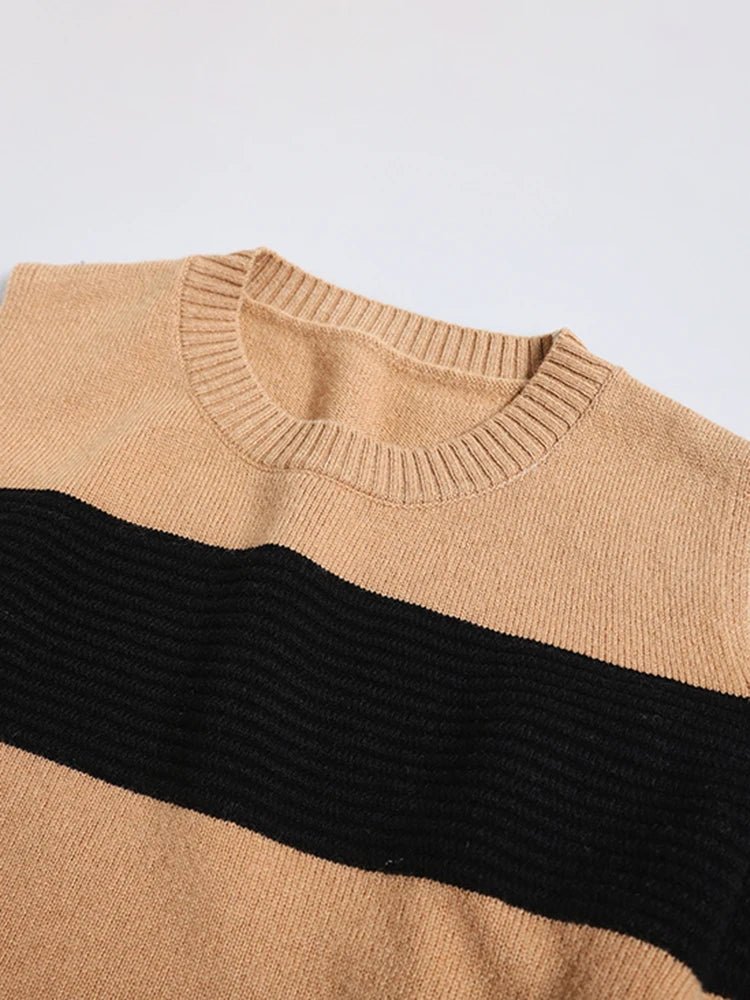Hallow Out Shoulder Knit Sweater