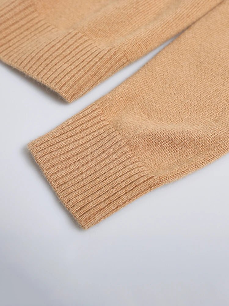 Hallow Out Shoulder Knit Sweater