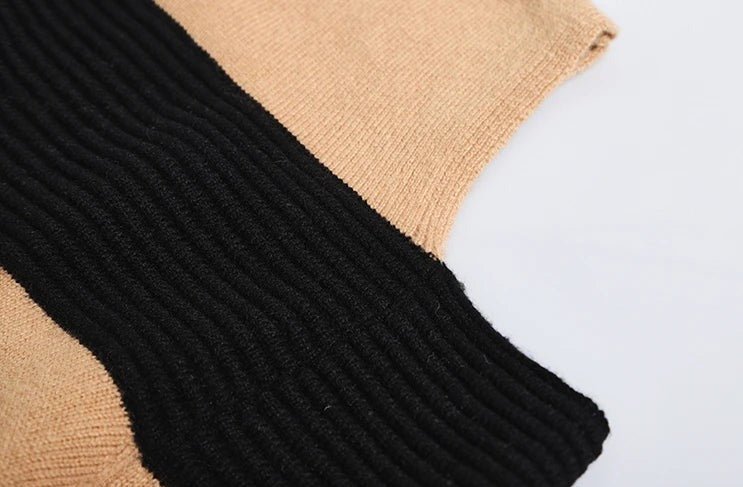 Hallow Out Shoulder Knit Sweater