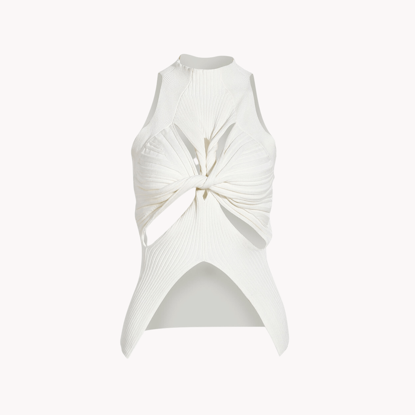 Irregular Knot Knit Top