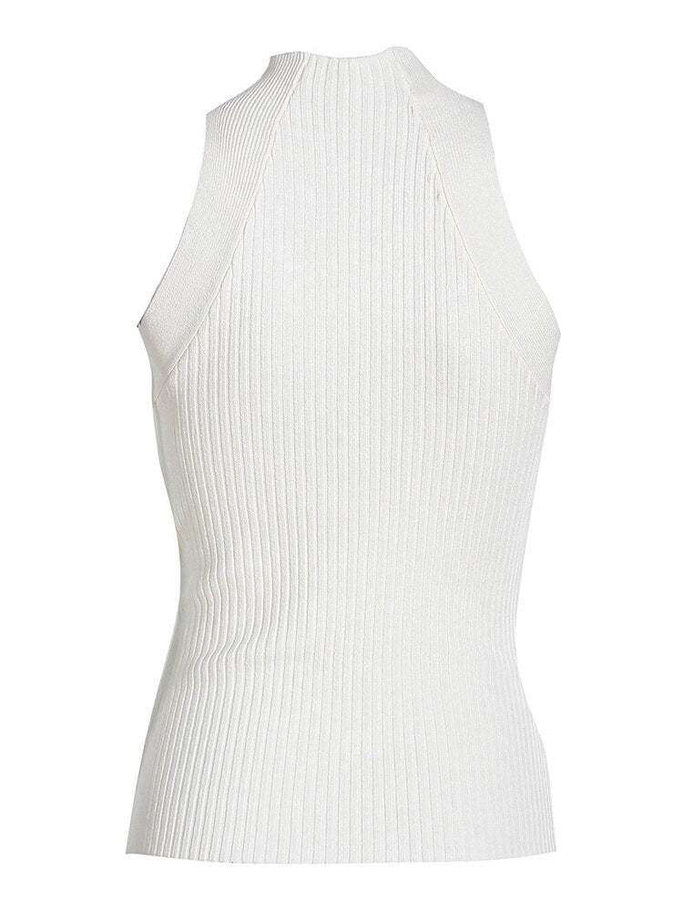 Irregular Knot Knit Top